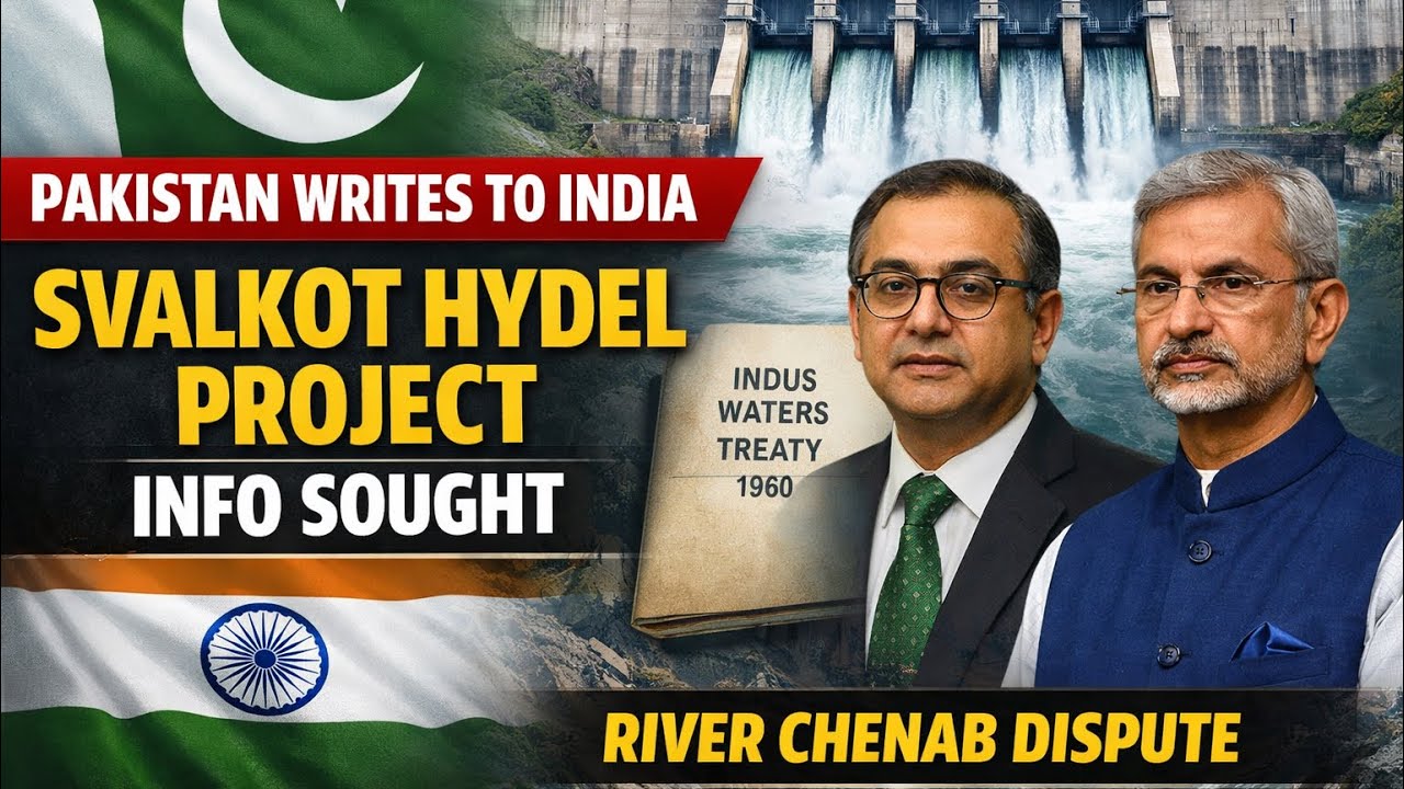 Pakistan Writes to India on Svalkot Hydel Project | Indus Waters Treaty 1960 | UPSC 2026 #upsc2026 