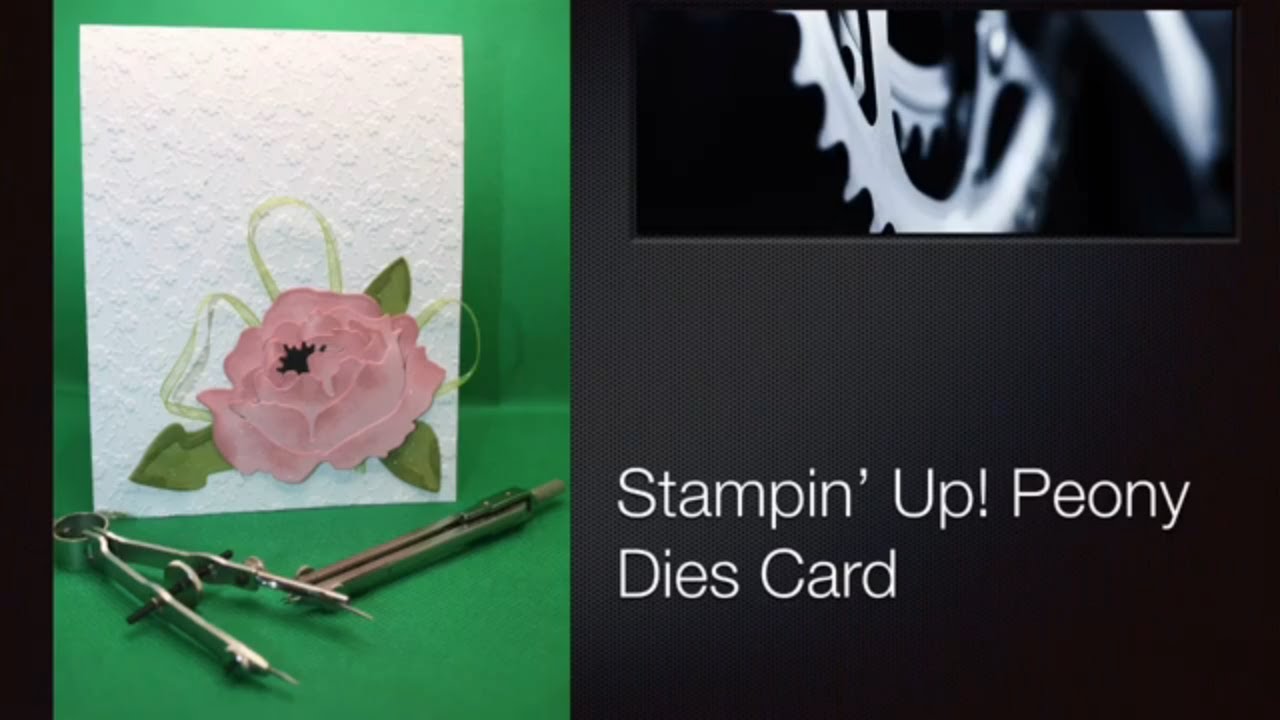 Make a beautiful card using Stampin' Up! Peony Die set