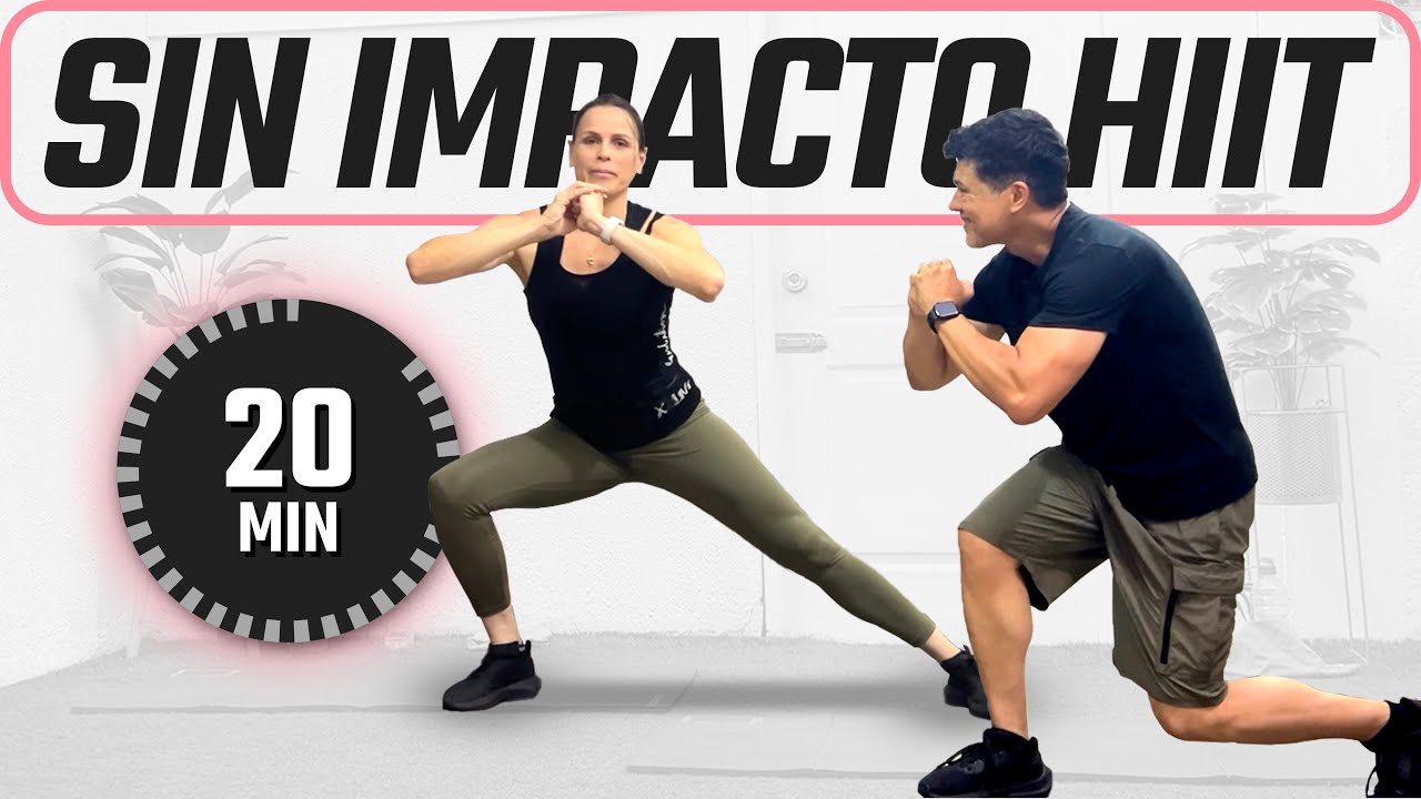 ¡Ponte en forma 20 minutos / entrenamiento HIIT de bajo impacto!🔥🥵