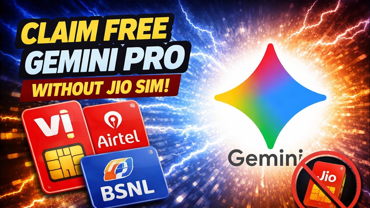 How to Get Gemini Pro Free without Jio Sim | Free Gemini Pro