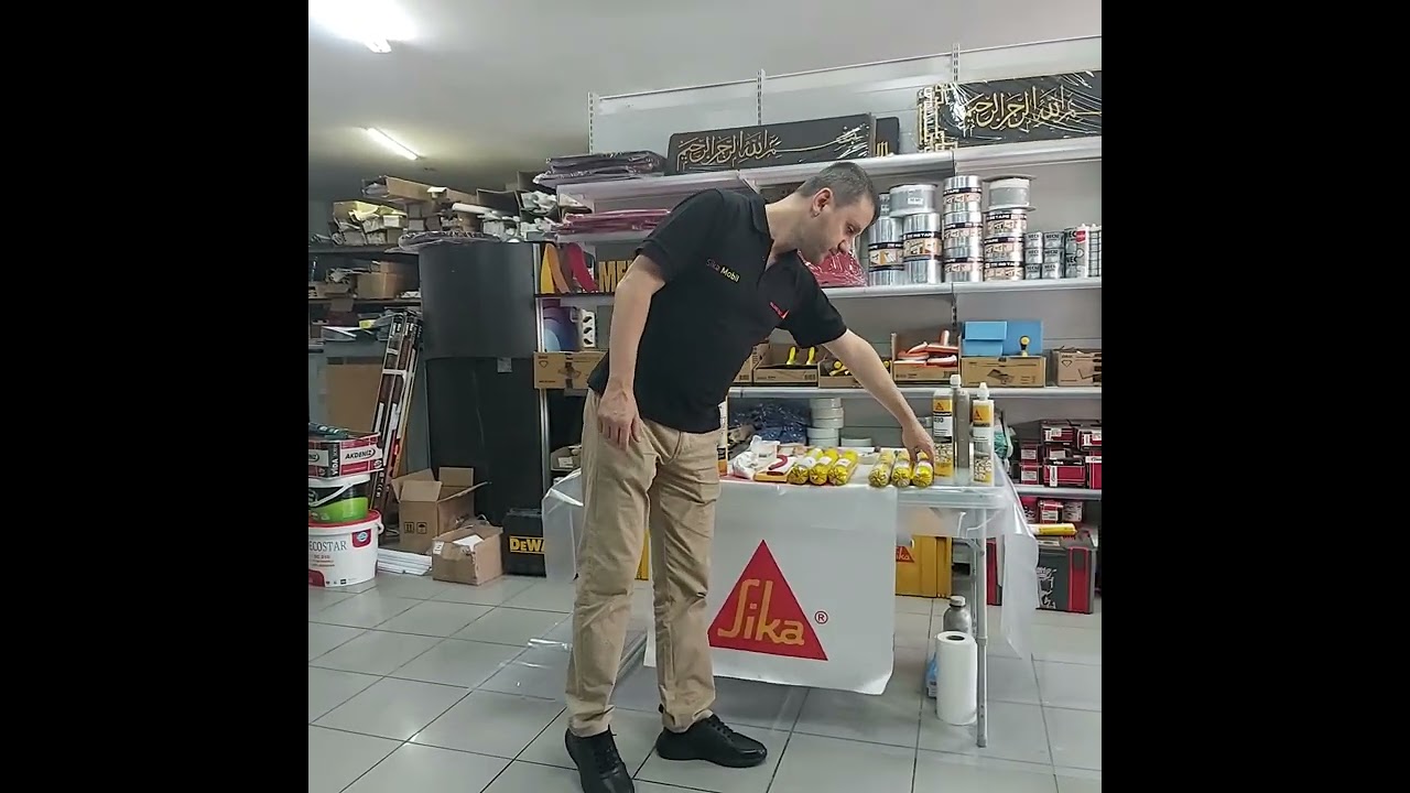 SİKA Poliüretan sosis mastik tanıtımı.
