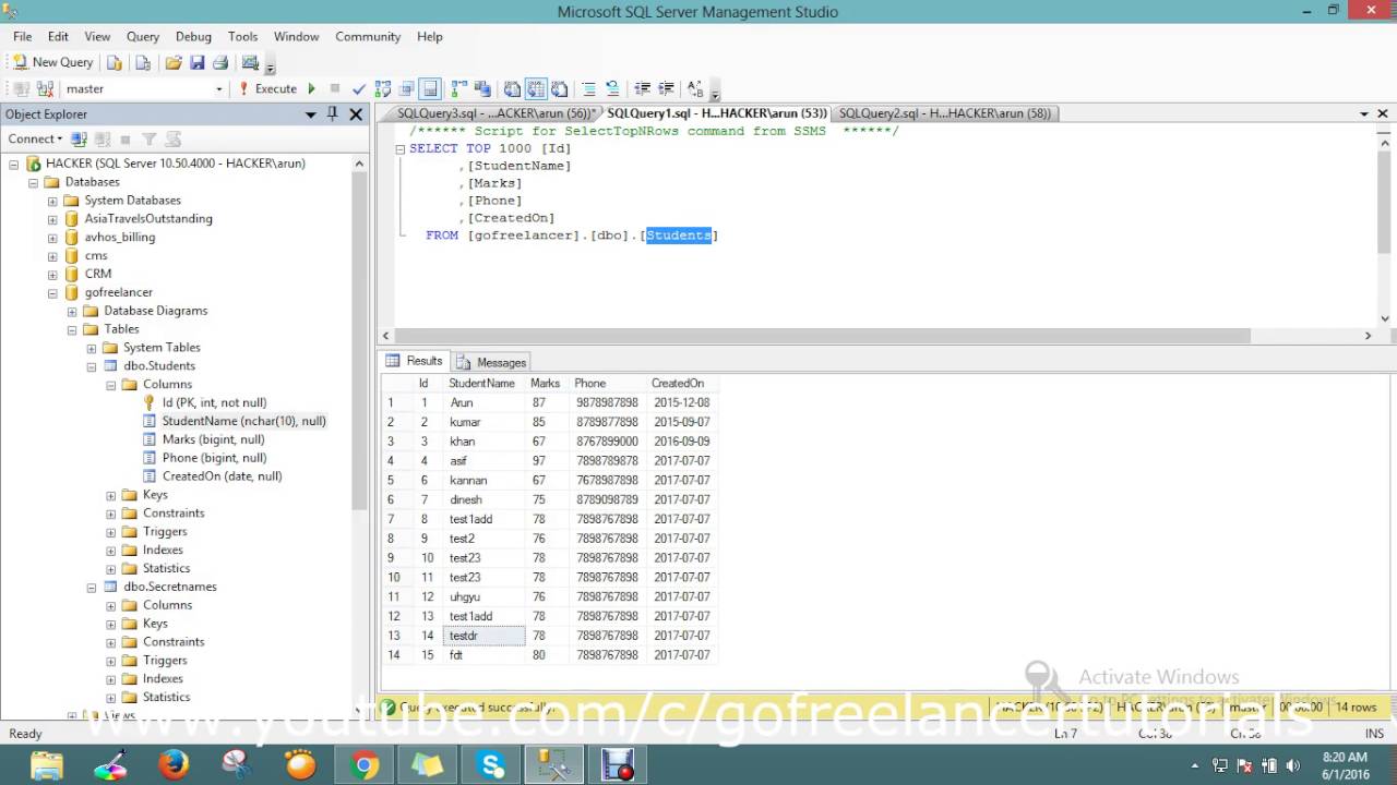 UPDATE from SELECT using SQL Server