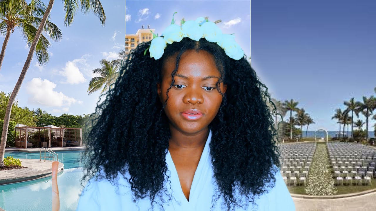 COIFFURE POUR MARIAGE !? SÉJOUR À MIAMI et Coiffure simple et élégante sur cheveux crépus