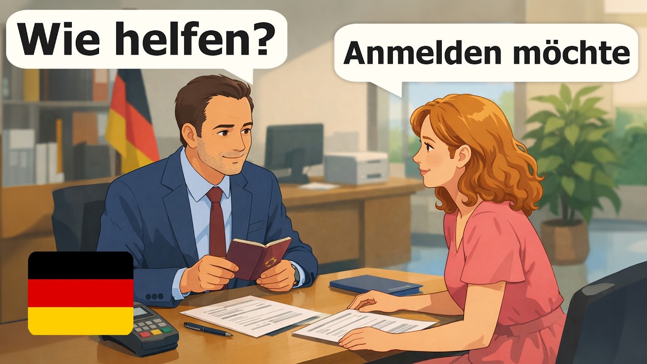 محادثات ألمانية بسيطة للمبتدئين | 10 حوارات ألمانية حقيقية للمغتربين (A1-A2)