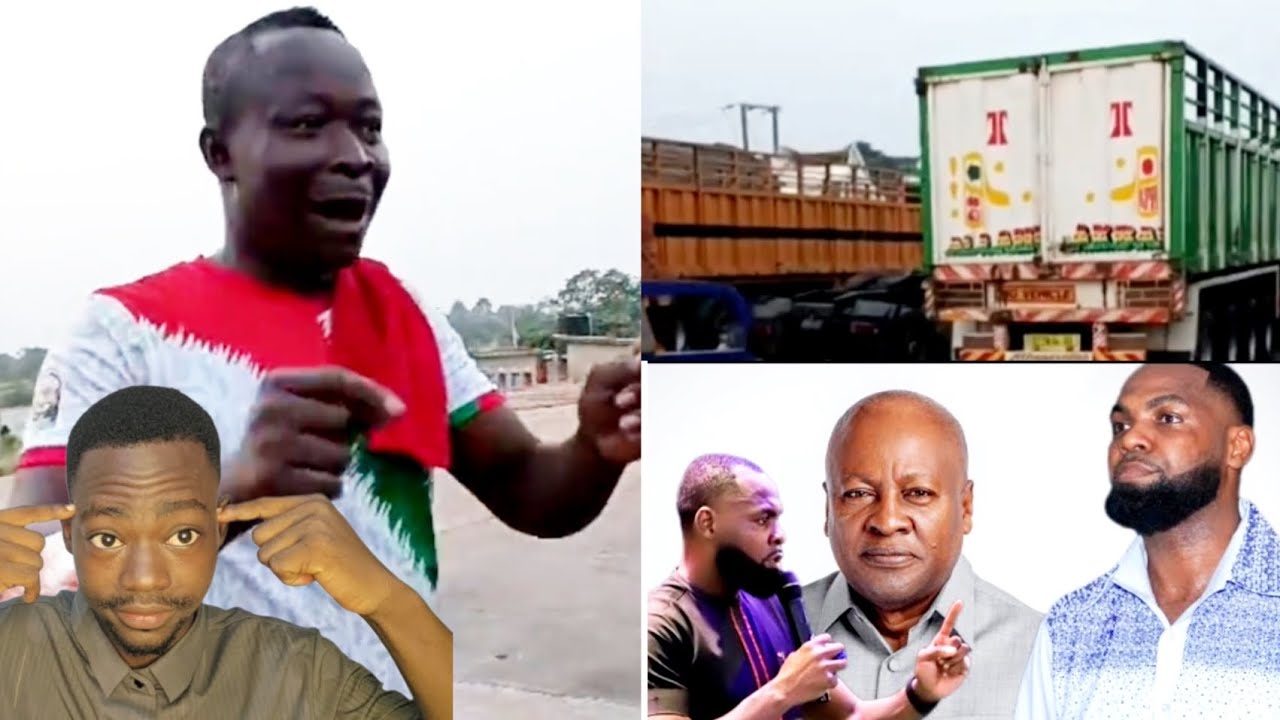 We're now enjoying! - Trailer drivers and Rev Obofour praise Mahama over cheap spare parts and fuel 