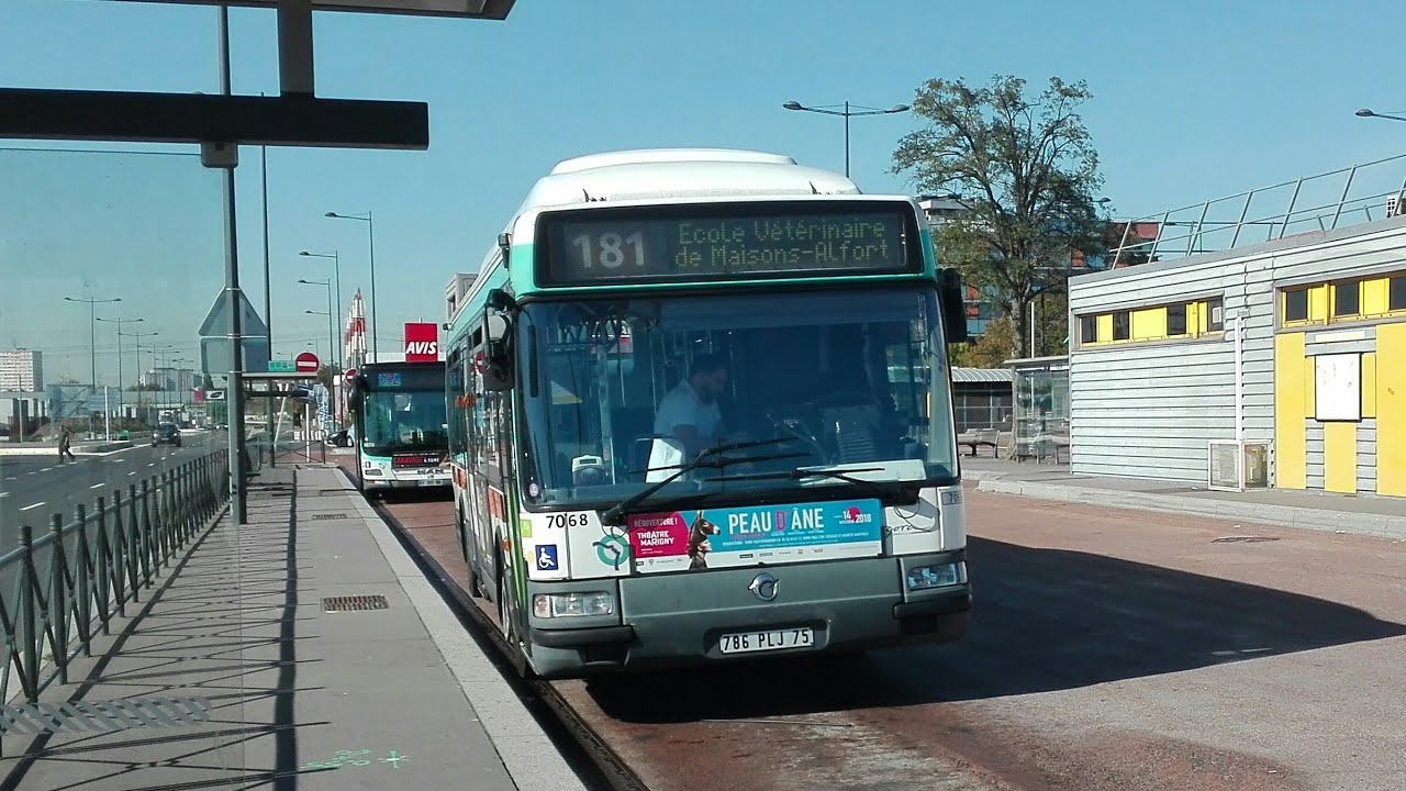 (Ré-upload) Ligne de bus RATP 103 | Renault Irisbus Agora S GNV N°7068