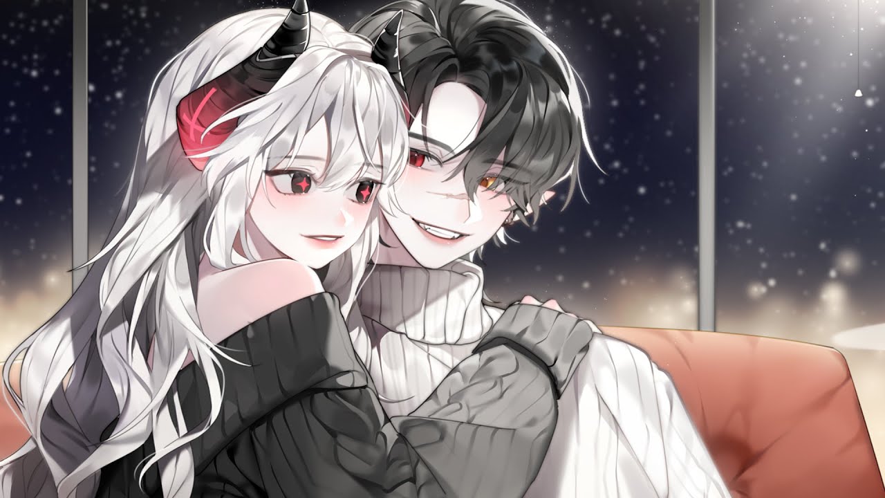 [Speed painting SAI] 연말 분위기❤️ 커플 일러스트 그리기! /루시넬 스피드 페인팅