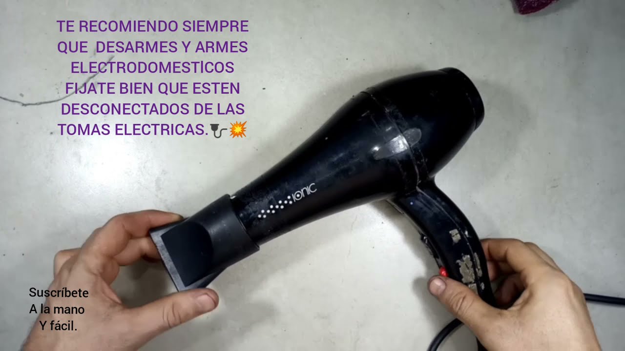 CAMBIO DE CARBONES PARA SECADORES DE PELUQUERÍA