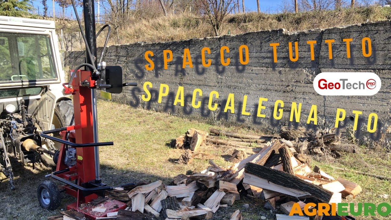 Questo spaccalegna 🪓 è una meraviglia 🤩!!! Spaccalegna verticale PTO GeoTech LSP 18-100VT