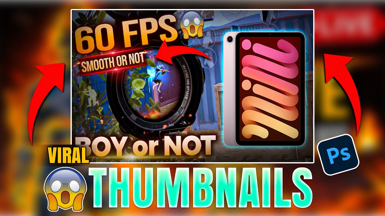 10 Minutes Edit PUBG Mobile Viral Thumbnail | Gaming Thumbnail