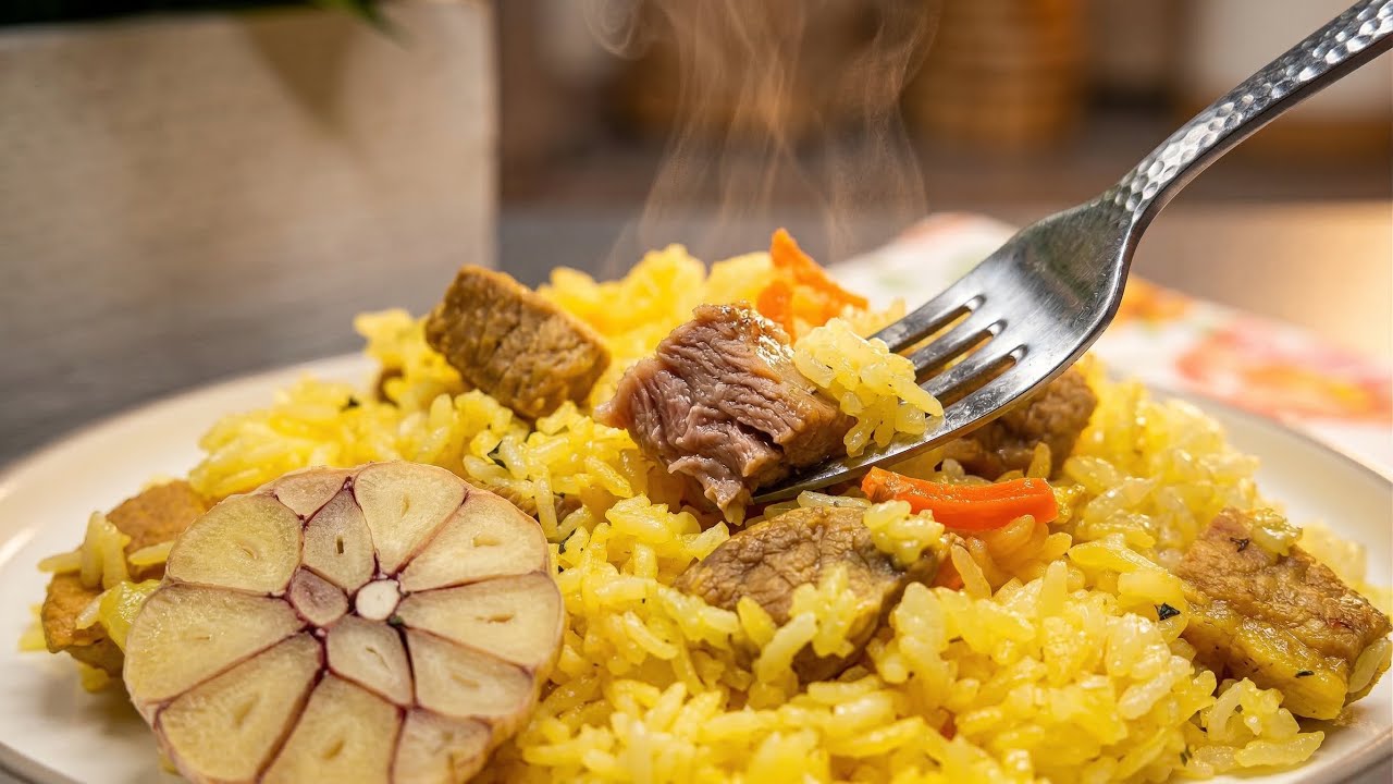 Arroz con carne | Receta fácil que sorprende