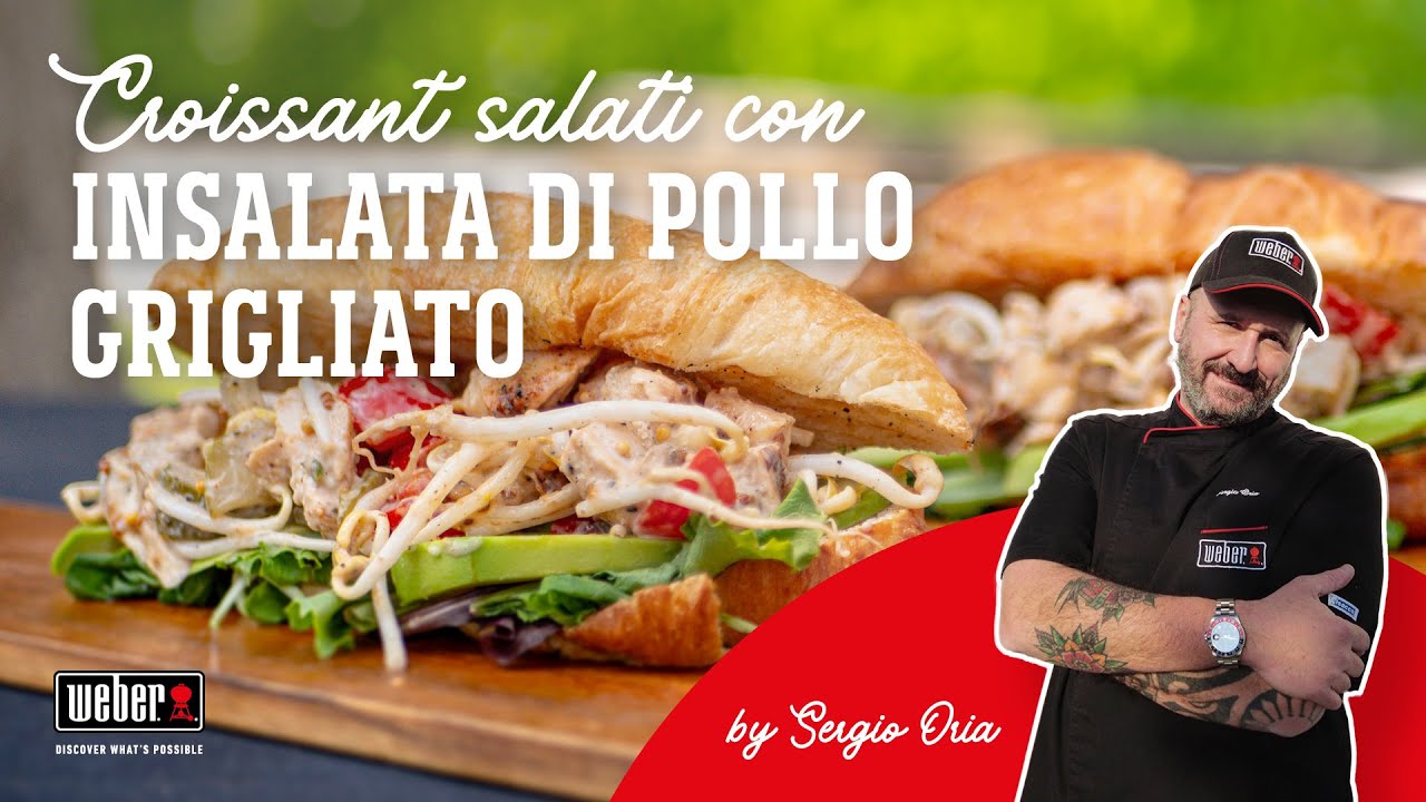 🥐🥩 CROISSANT SALATI con insalata di POLLO GRIGLIATO 🥩🥐