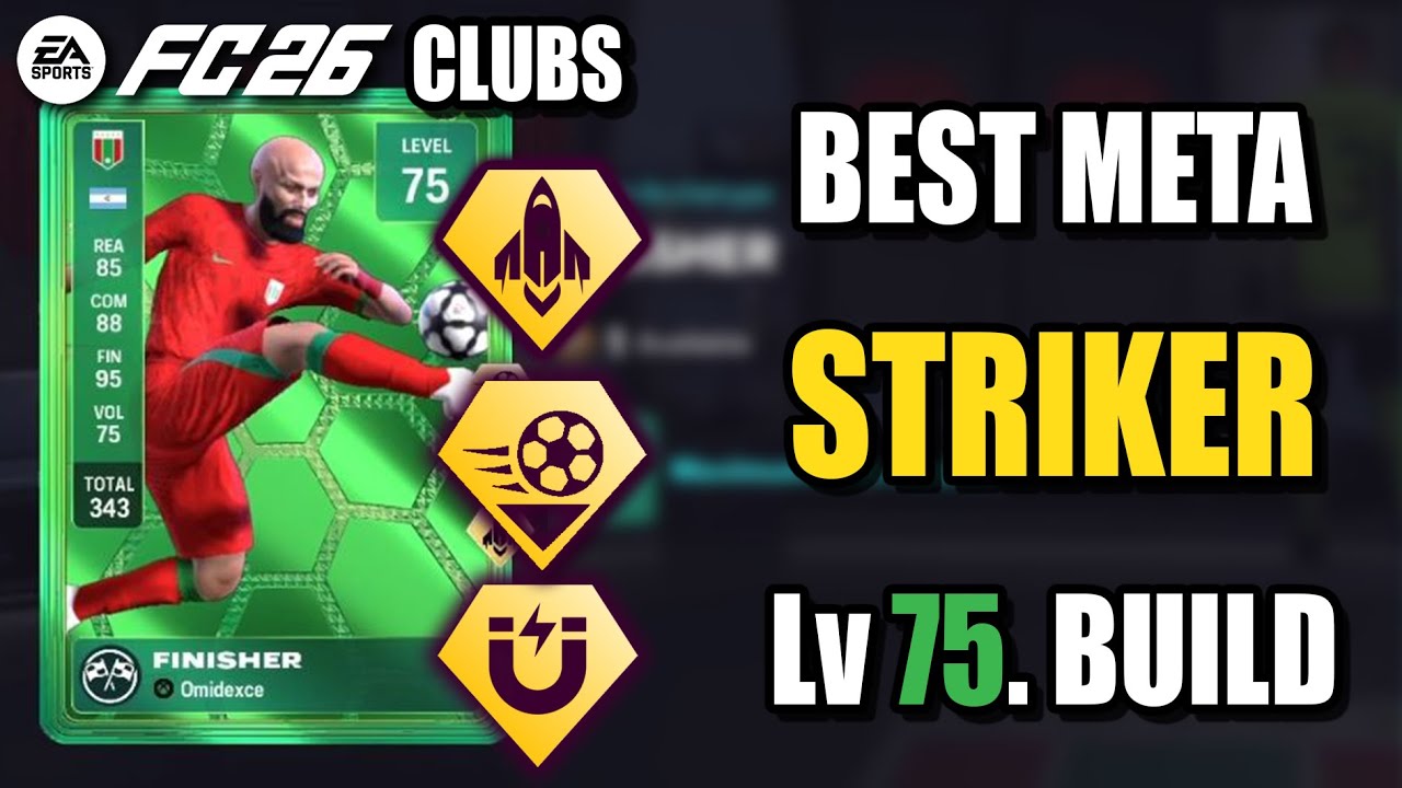 FC 26 CLUBS | BEST META LV 75 "FINISHER" ST BUILD | EAFC 26 Clubs. w/Gameplay