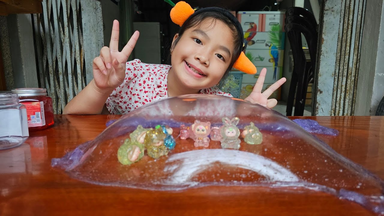🧪🍓🧫 Muội chơi slime mứt dâu tằm 😮❤️ Xí Muội Family 465