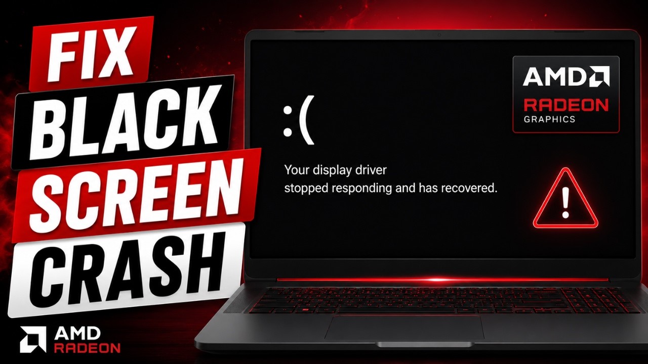 How to Fix AMD GPU Black Screen Crash (Easy Solution)