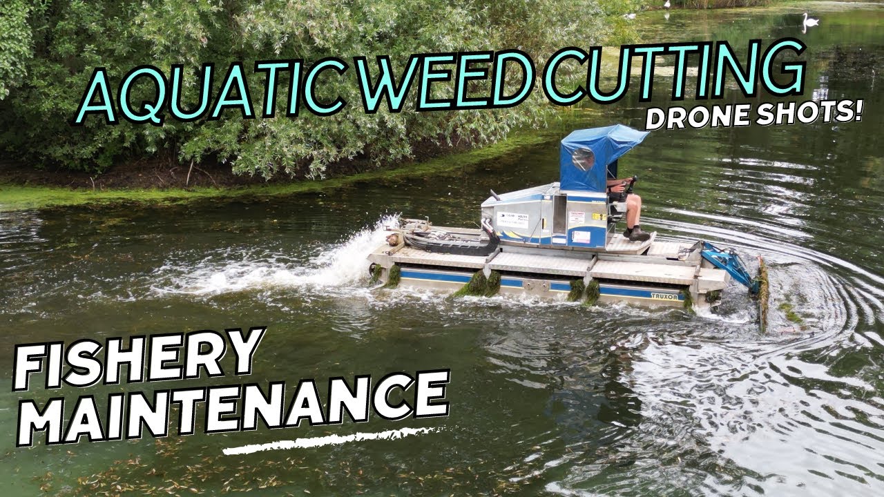 EP6 - Fishery Maintenance, Weed Cutting Using The Truxor Machine, Drone Shots!