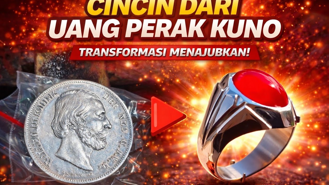 Proses pembuatan cincin dari uang koin perak