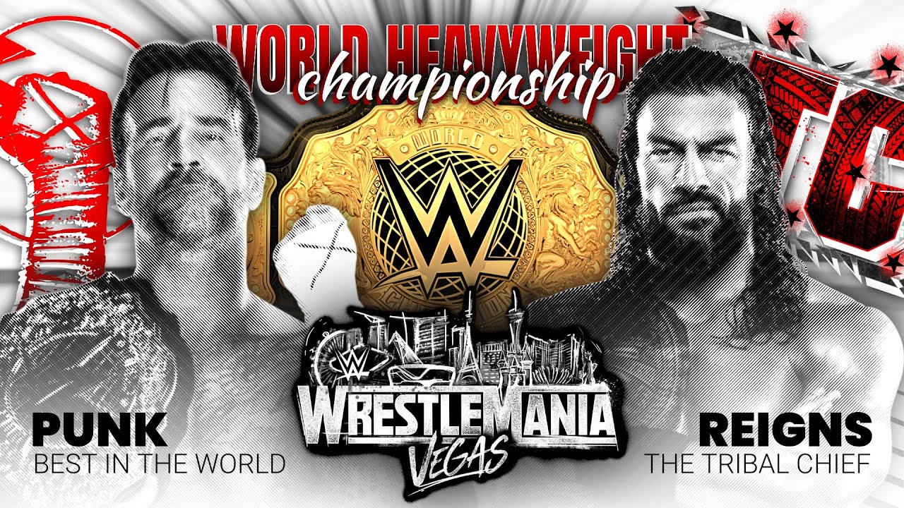 ROMAN REIGNS v CM PUNK Custom Match Card Design 🔥 | Wrestlemania 42 | Alight Motion