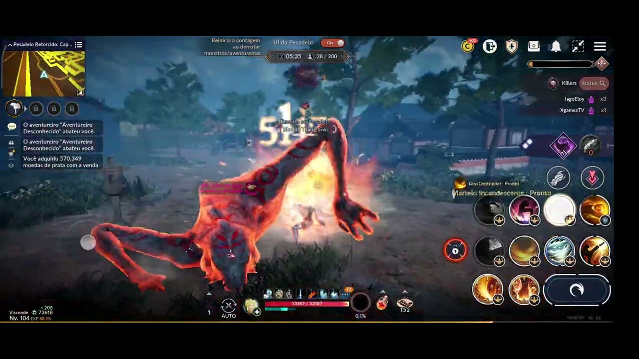🔥YACHA - Black Desert Mobile Twisted Nightmare  | Pesadelo Retorcido [BDM] Mass PvP
