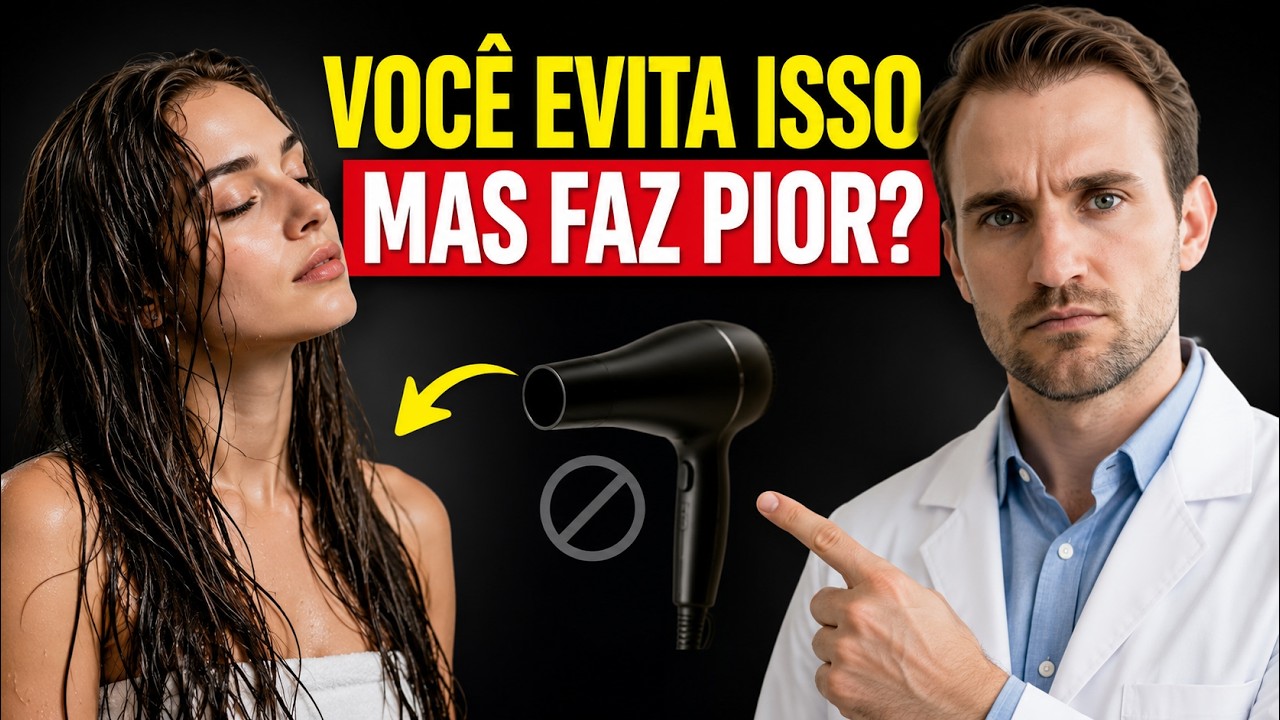 Dermatologista: 'NUNCA Seque o Cabelo Molhado!' (Todo Mundo Faz Errado)