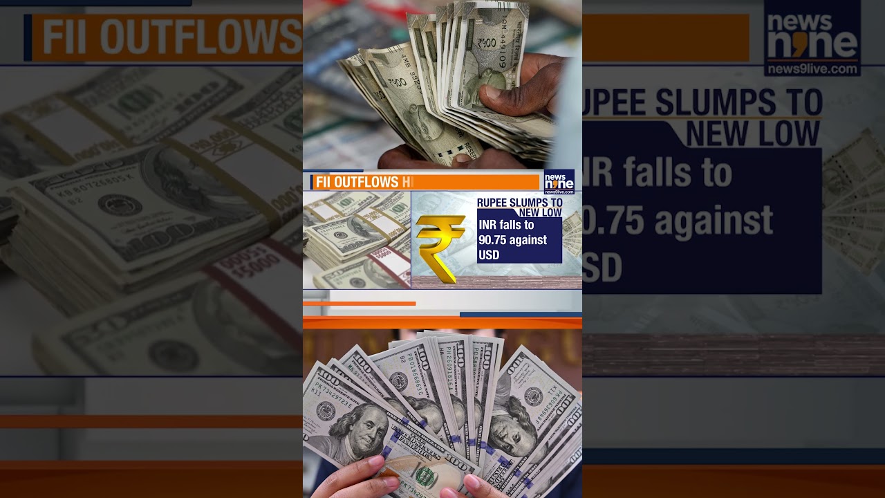 Indian Rupee Hits All Time Low at 90.80/$ | Worst-Performing Asian Currency? | News9