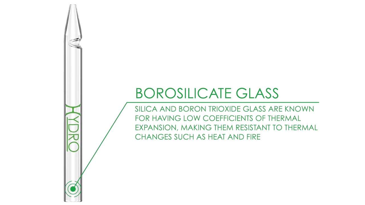 Hydro&reg; Glass Dab Straws with Silicon Cap