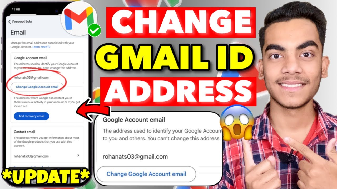GMAIL BIG UPDATE  | How To Change Gmail ID Username 2026 | Gmail ID Kaise Change Kare
