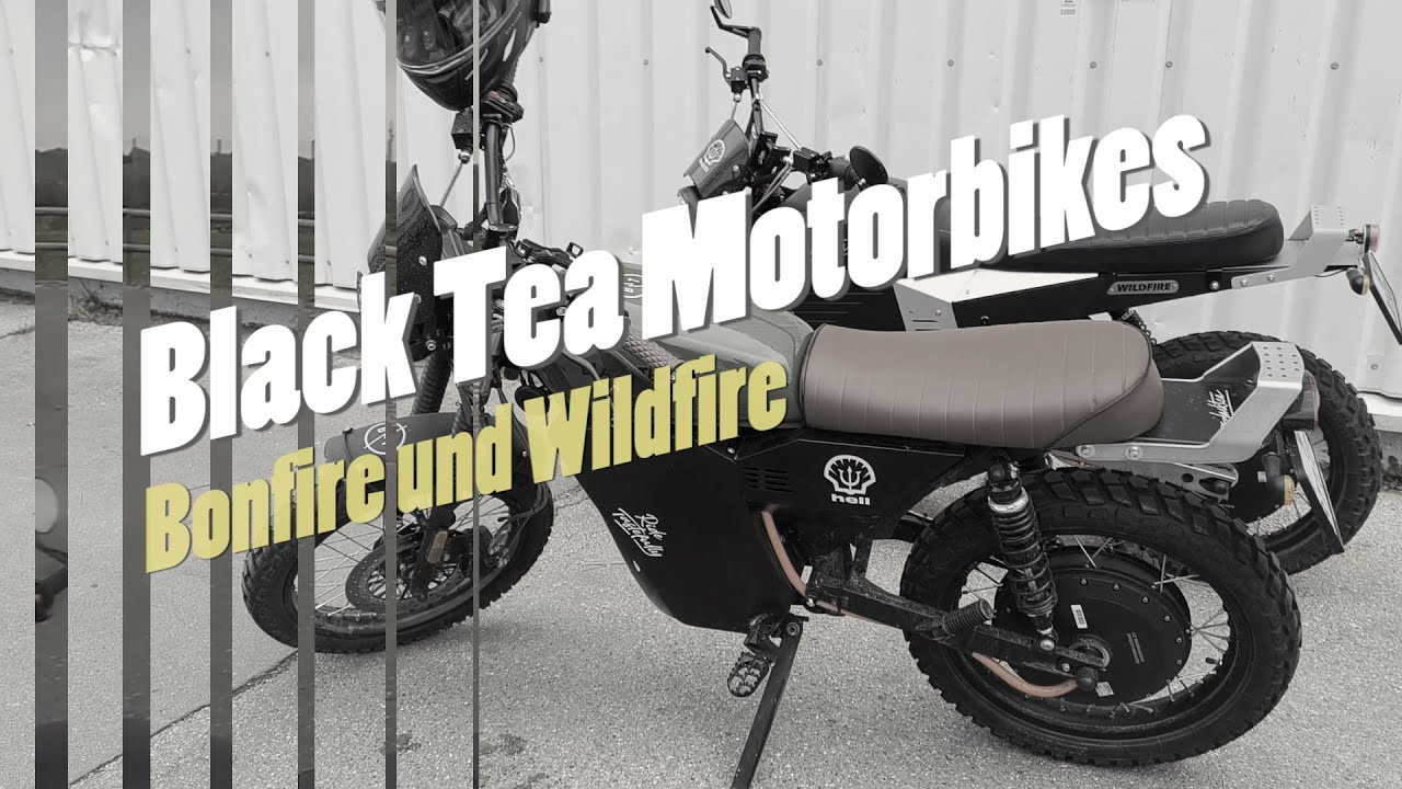 Мотоциклы Black Tea на испытательном стенде