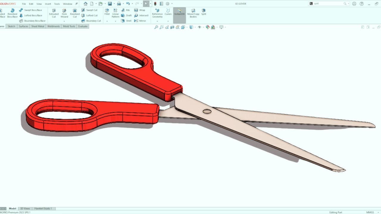 SOLIDWORKS DE MAKAS TASARIMI