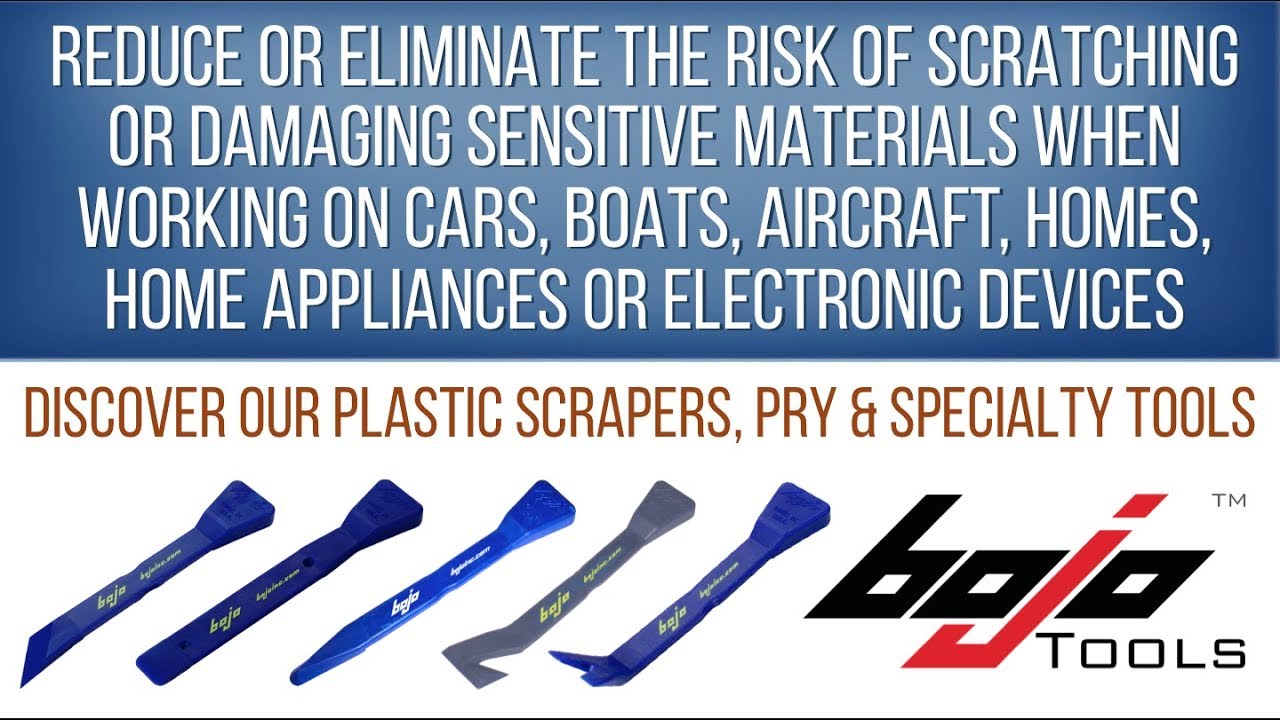 Bojo Tools Overview   Best composite plastic scrapers, pry & other specialty tools