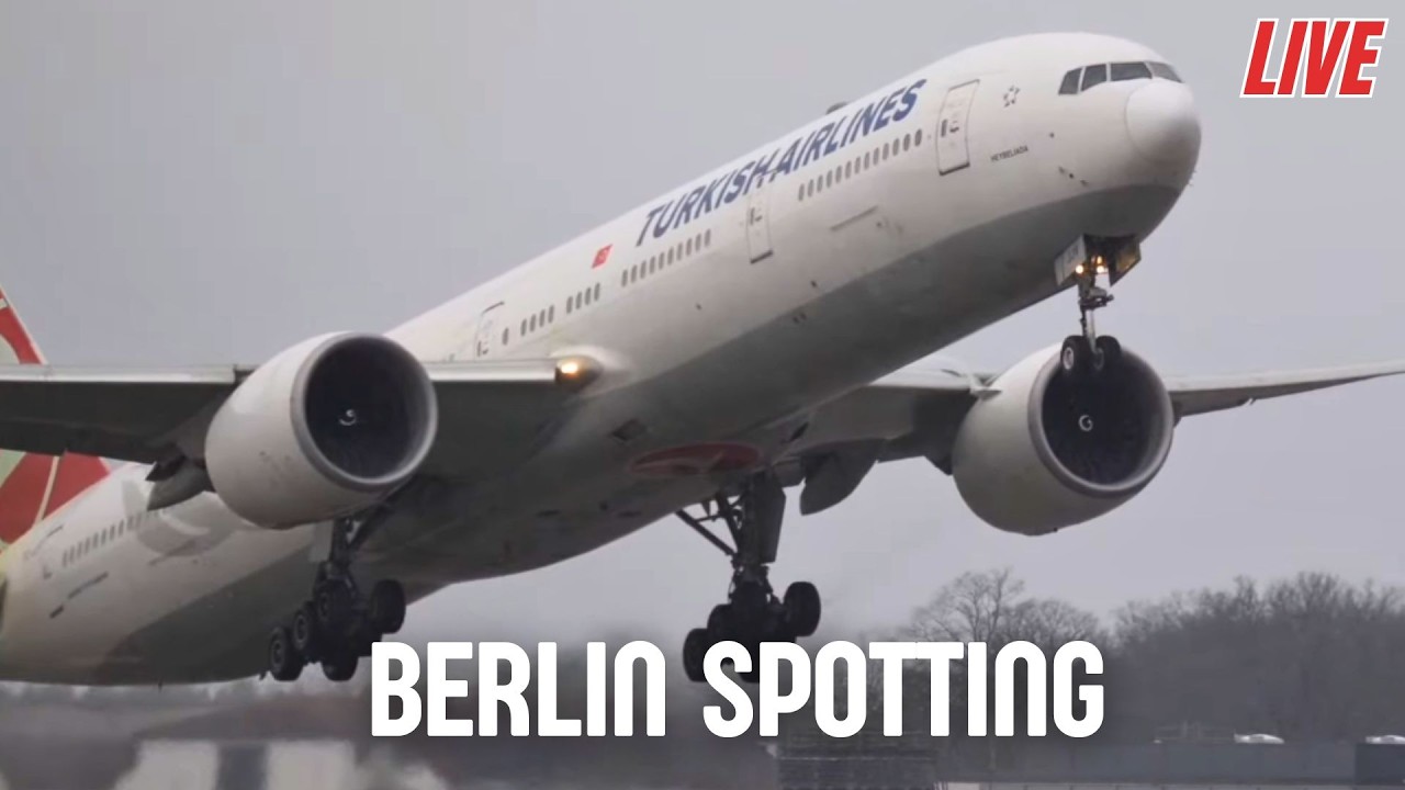 LIVE Berlin Airport Plane Spotting BER, 15.02.2026