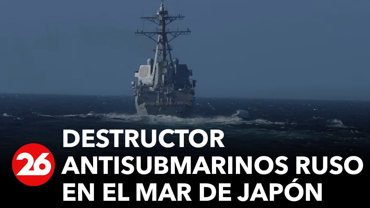 RUSIA | Destructor antisubmarinos ruso realiza ejercicios en el Mar de Japón
