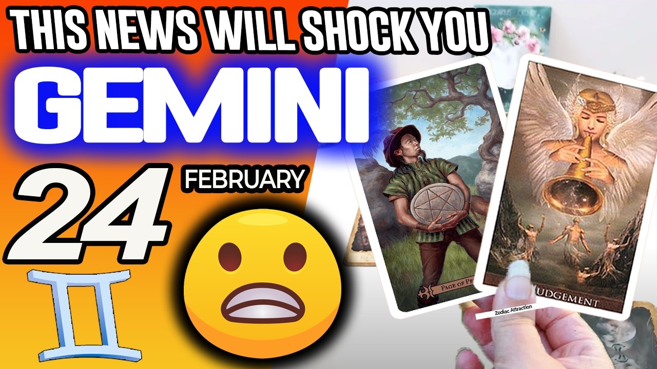 Gemini ♊⚠️THIS NEWS WILL SHOCK YOU⚠️ horoscope for today FEBRUARY 24 2026 ♊ #gemini tarot FEBRUARY