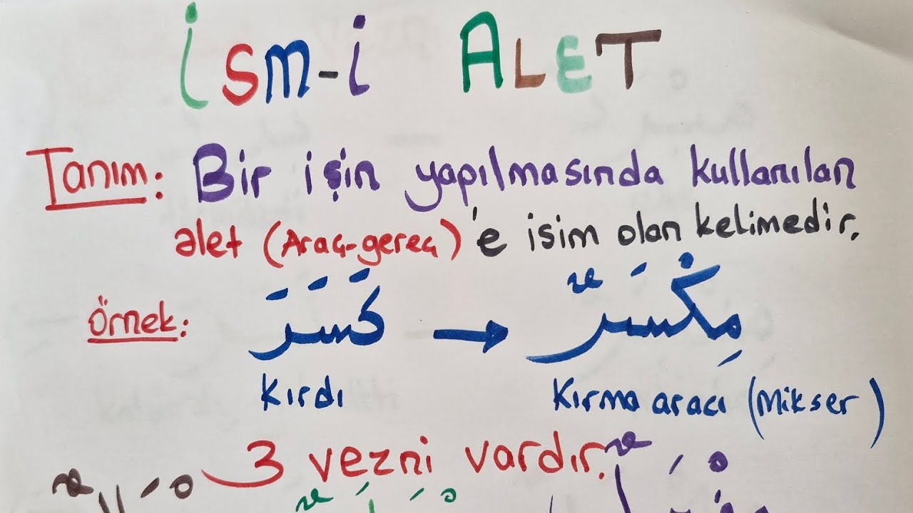 34.Ders İsm-i Âlet