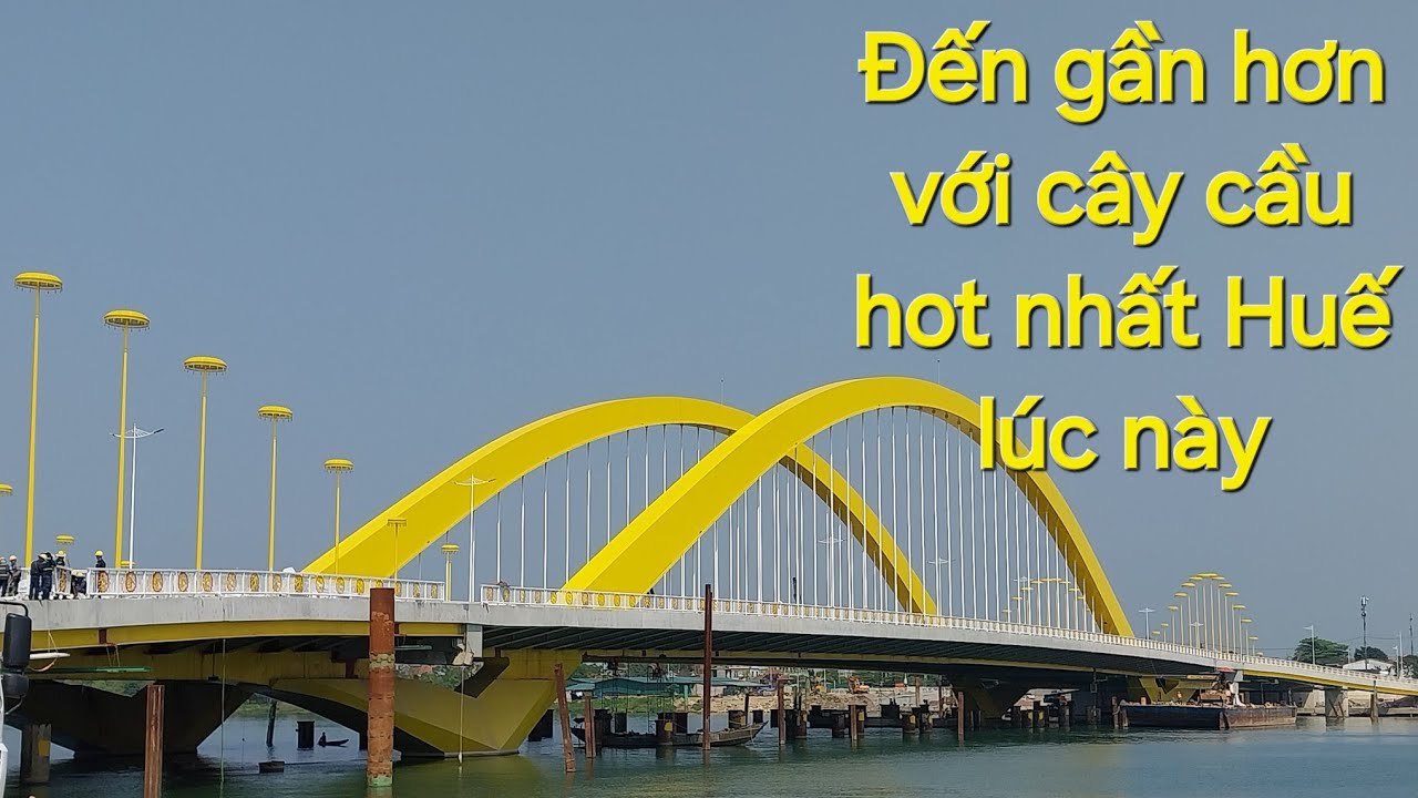 Cập nhật hình ảnh mới nhất về cầu Nguyễn Hoàng- Huế: Sẵn sàng cho lễ thông xe kỹ thuật vào ngày 26.3