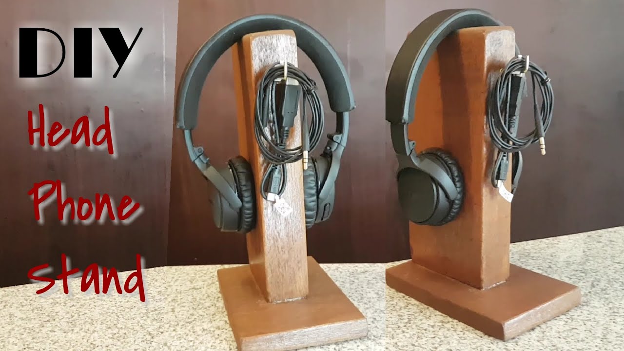 How to Make DIY Headphone Stand from Scrapwood