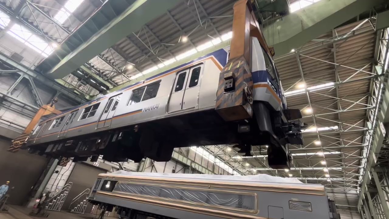南海電車🌟南海電車まつり2025🌟車両吊り上げ実演を最初から最後まで、撮影してみた🚃#南海電車#南海電車まつり#車両吊り上げ実演