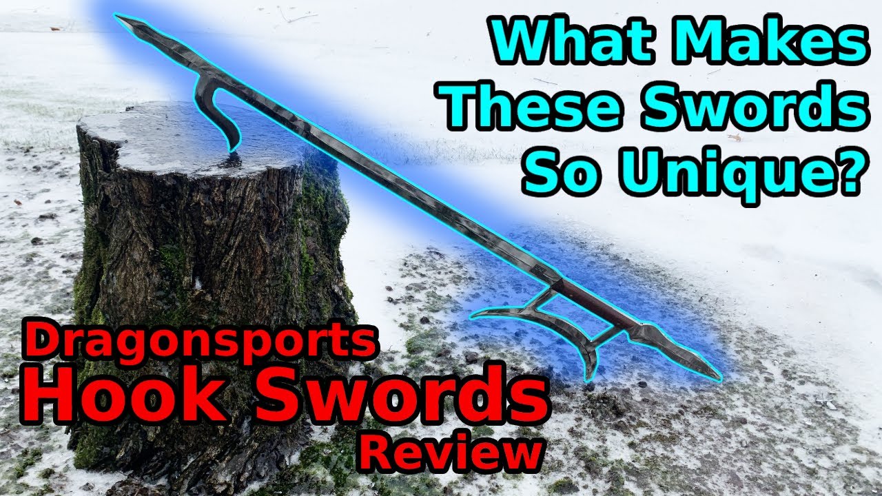 These Swords have a special feature - Hook Swords Review (shuang gou) from dragonsports