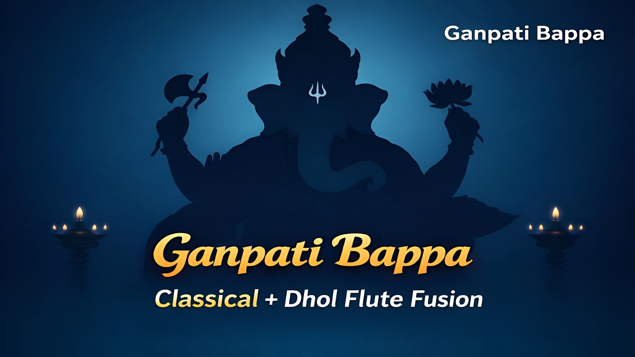 गणपति बप्पा मोरया | Powerful Classical + Dhol Flute Beat | Ganesh Bhakti Song 2026 #ganpatibappa