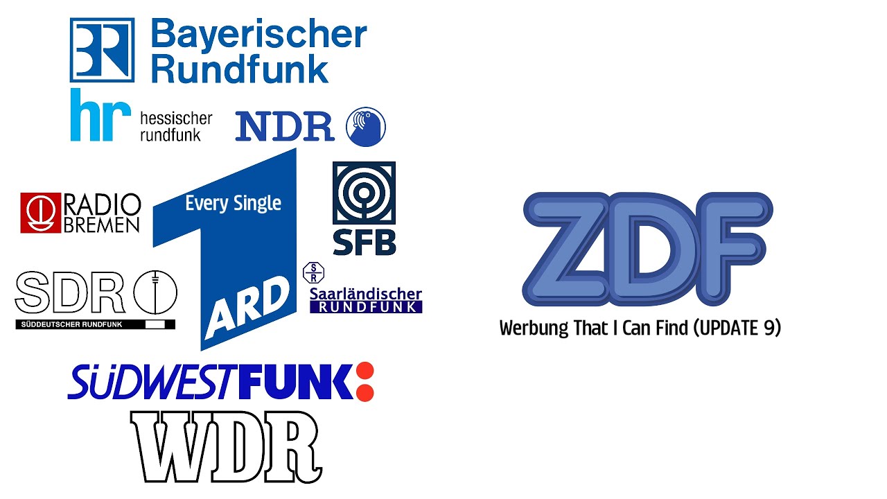 Every Single ARD ZDF Werbung That I Can Find (UPDATE 9)