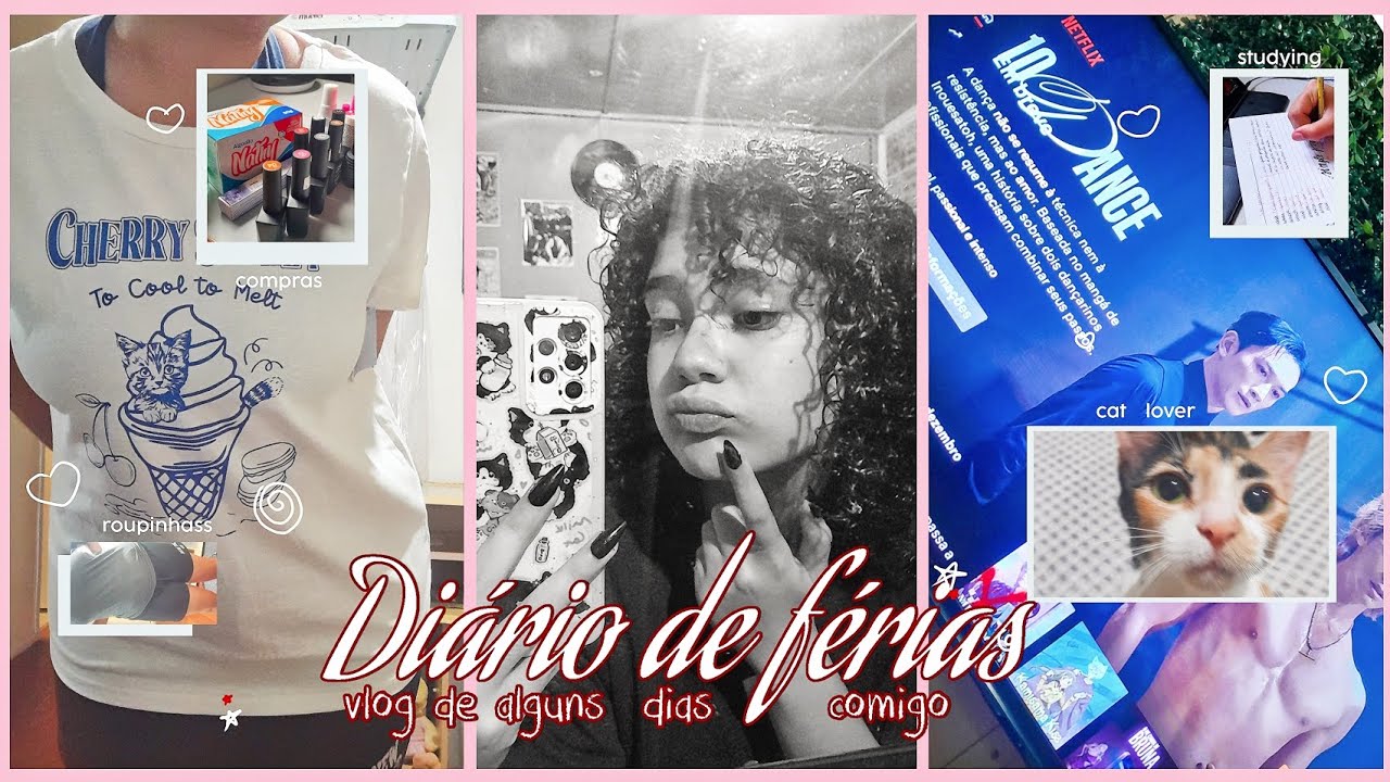 Vlog de Diário das férias — compras, estudos, camisetas novas, aproveitando minha companhia. '25