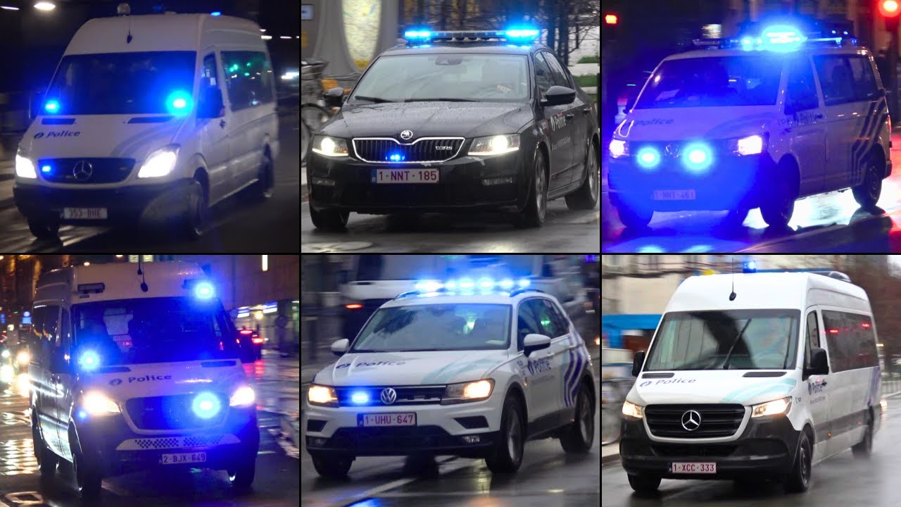 [Compilation] Brussels Police responding URGENTLY to emergency calls! | PZ Brussels CAPITAL Ixelles!