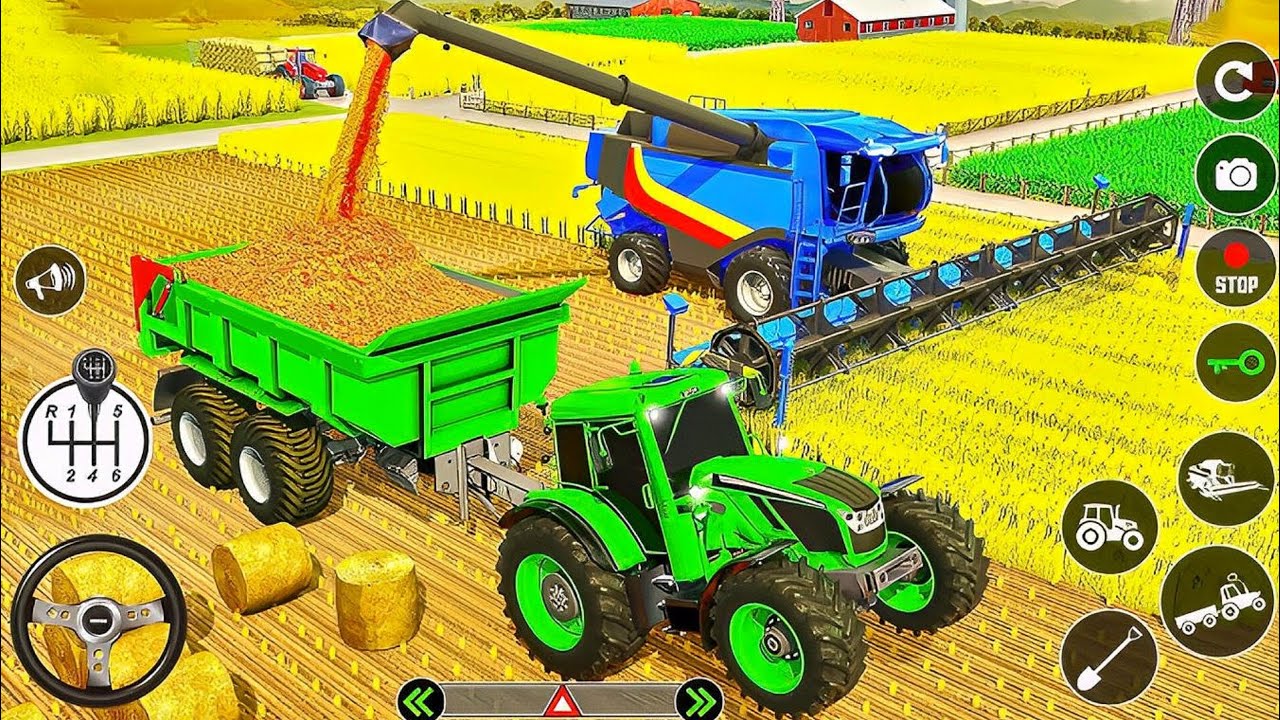 🚜🌾Modern Tractor Farming Driving Simulator 3D New Tractor Games 2026 | Real Farming Android Gameplay