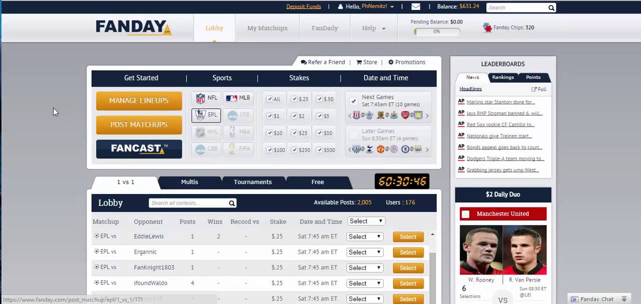 Daily Fantasy Soccer ; Make Money Playing EPL Futbol
