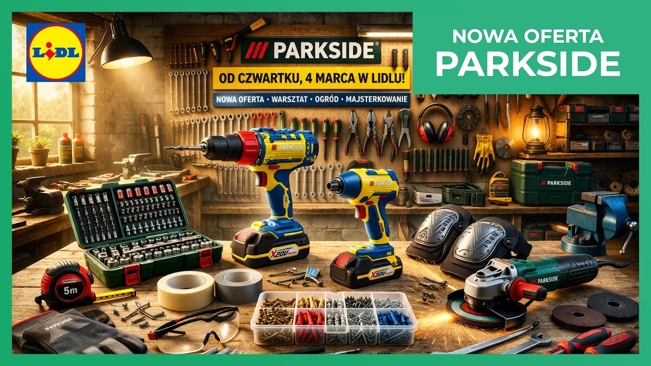 PARKSIDE w Lidlu od 4 kwietnia 🔥 Najlepsze narzędzia do warsztatu i domu 🛠️ HIT czy KIT?