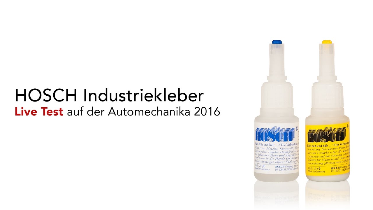 HOSCH Industriekleber - Live Test auf der Automechanika Frankfurt 2016