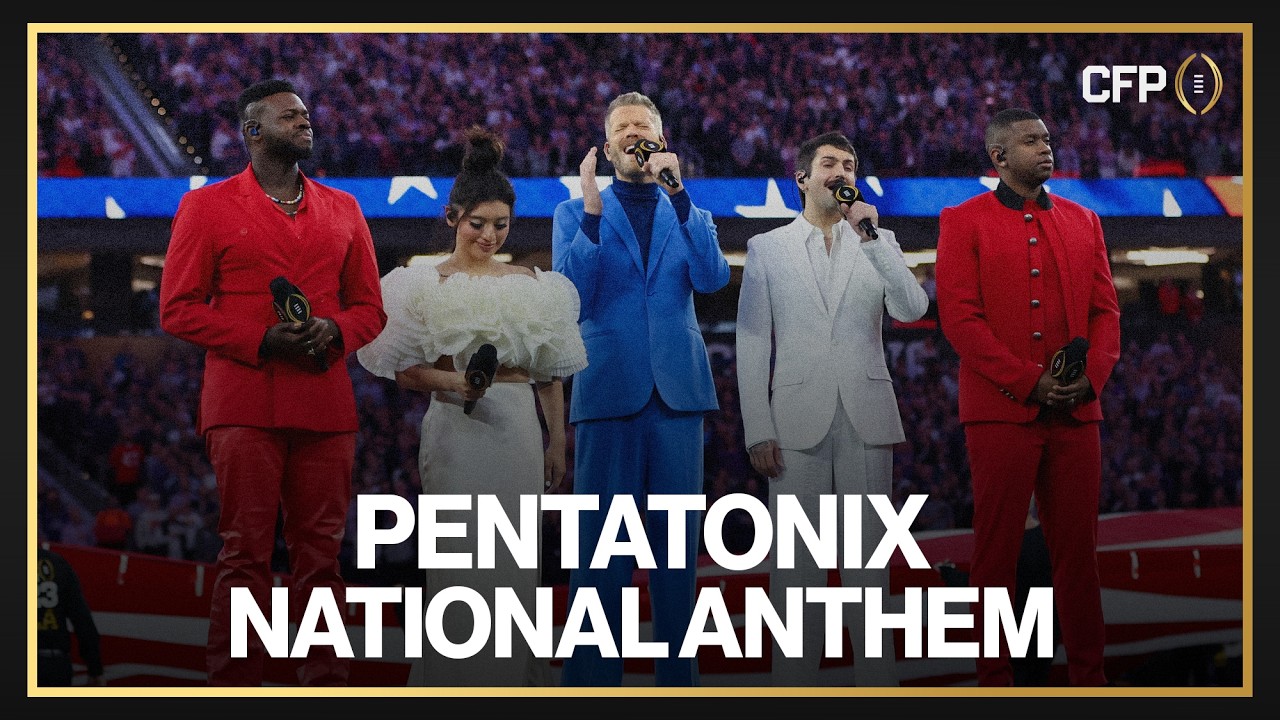 Pentatonix Performs National Anthem at 2023 College Football Playoff National Championship