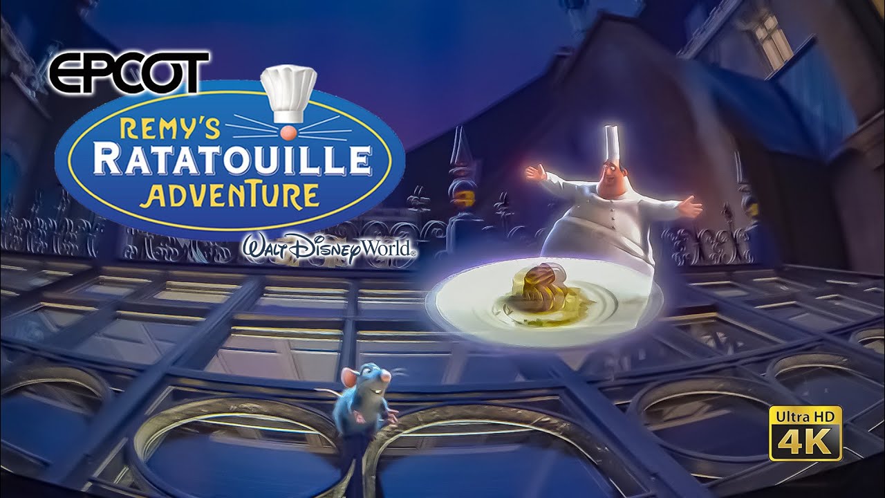 Remy's Ratatouille Adventure On Ride Low Light 4K POV with Queue EPCOT Walt Disney World 2022 07 12
