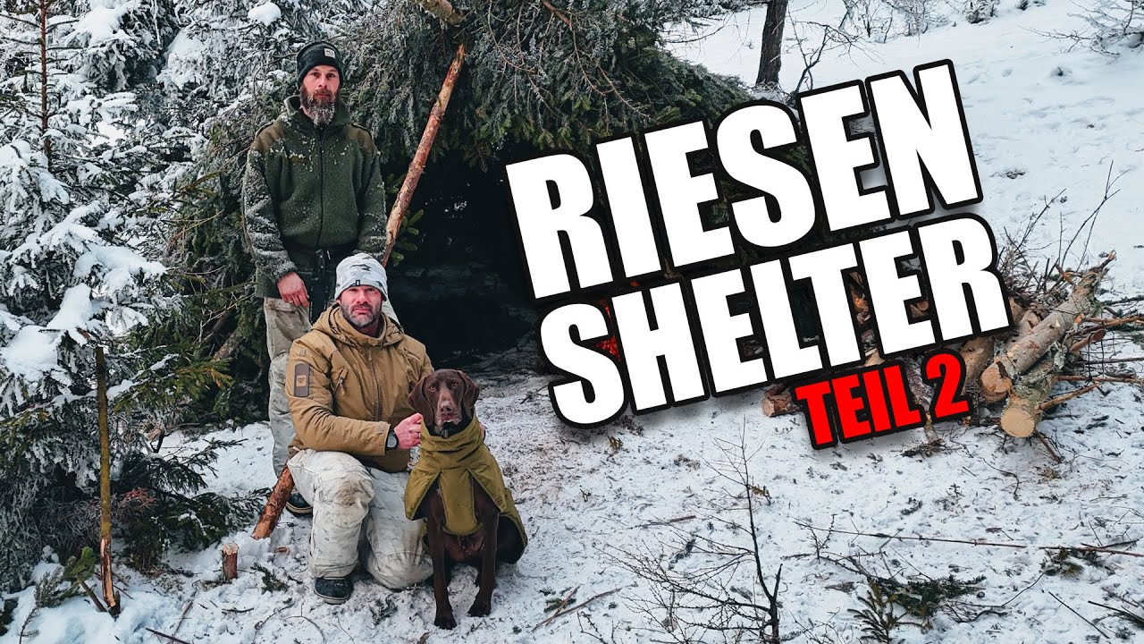 Es geht weiter! Riesen Shelter Projekt mit @silentoutdoors4412  und Odin in den Alpen ❄️ 🇦🇹