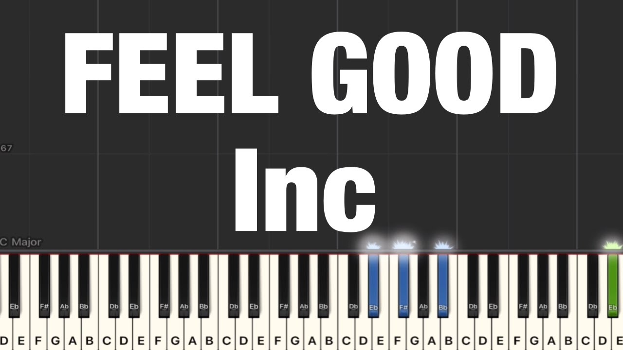 Gorillaz - Feel Good Inc Piano Tutorial | Medium 